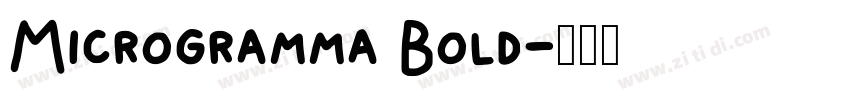 Microgramma Bold字体转换